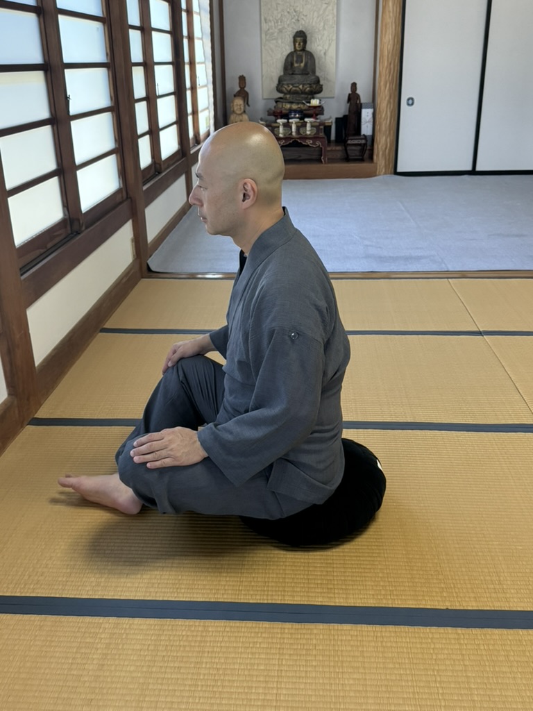 How to sit on a zafu cushion for zazen